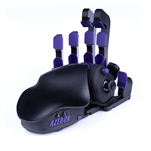 Azeron Classic Gaming keypad - Programmable Gaming Keyboard for PC & Console Gaming - Customized, 3D Printed Analog Thumbstick keypad with 26 Buttons - for Righties (Galaxy Purple)