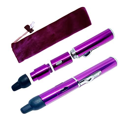 Torch Lighter, FengFang Portable Metal All in One Pipe Built-in Detachable Inflatable （purple）