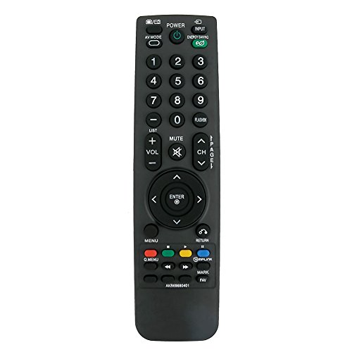 AKB69680401 Replaced Remote fit for LG TV 19LH20 22LH20 26LH20 32LH20 37LH20 42LH20 32LH30 37LH30 42LH30 47LH30 19LU55 22LU55 27LU55 32LF11 37LF11 47LF11 26LU55 32CL20 47LF21 42LF11 32LH40 55LH400C