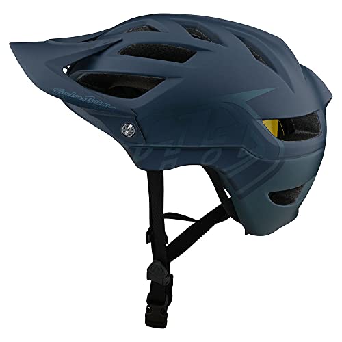 Troy Lee Designs Adult | Trail | All Mountain | Mountain Bike A1 MIPS Classic Helmet - (Slate Blue, Medium/Large)