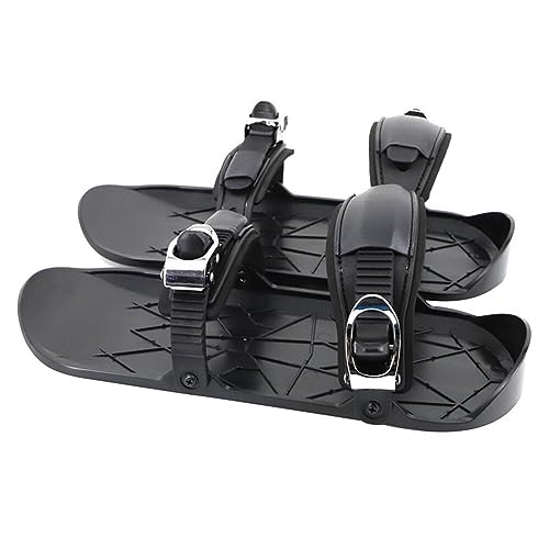 Mini Ski Skates Winter Portable Snowblades Skis Shoes Adjustable Short Snowskates Skiboards