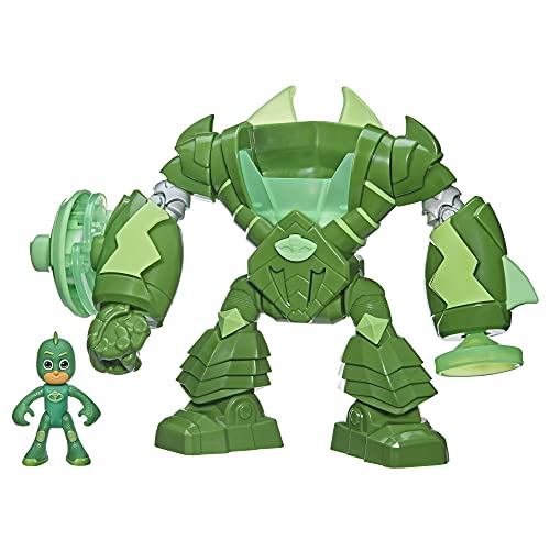 PJ Masks Robo-Gekko Preschool Toy with Lights and Sounds for Kids Ages 3 and Up, Gekko Robot Suit with Gekko Action Figure