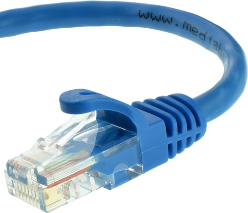 Mediabridge CAT6 Ethernet Patch Cable (50 ft) RJ45 Connectors with Gold Plated Contacts (10gbps)