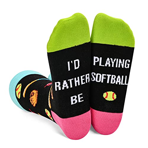 Zmart Unisex Softball Socks, Softball Gifts Softball Coach Gifts Softball Mom Gifts Softball Dad Player Softball Pitcher Gifts