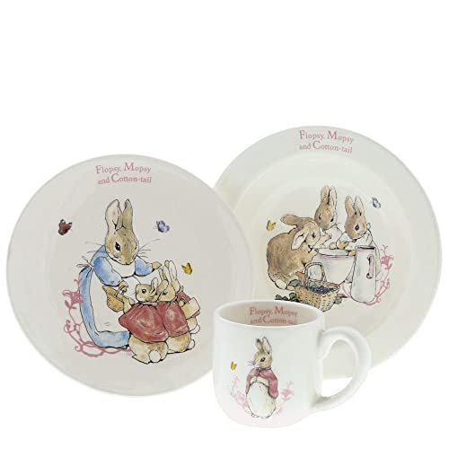 Beatrix Potter Flopsy Mopsy And Cotton-tail 3 Piece Nursery Set