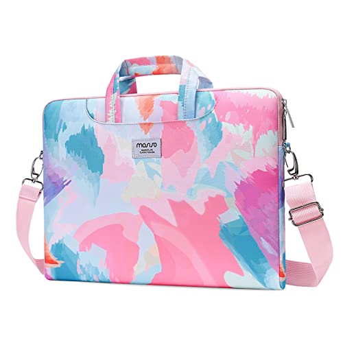 MOSISO Laptop Bag for Women, 15 inch Computer Bag Compatible with MacBook, HP, Dell, Lenovo, Asus, Notebook, 15.6 inch Laptop Shoulder Bag Carrying Messenger Sleeve with Strap, Graffiti Art