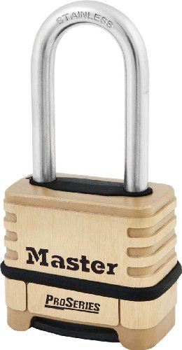 Master Lock 1175LHSS ProSeries Set Your Own Combination Lock, 2-1/4' Wide, Brass
