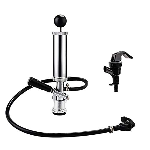FERRODAY 4' Beer Keg Tap Heavy Duty Complete D-System Keg Pump US Beer Keg Pump for Sankey Keg Party Pump Picnic Keg Tap Keg Hand Pump Draft Beer Kegerator Pump Easy Lock 4 Inch Keg Pump Soda Pump
