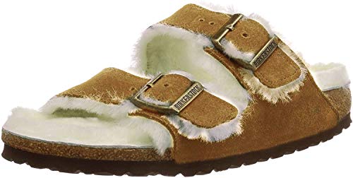 Birkenstock 1001128139 Arizona Shearling Mink/Be 39