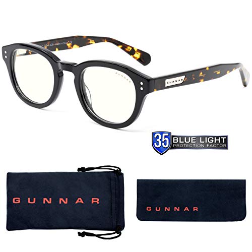 Computer Glasses | Blue Light Blocking Glasses | Emery Onyx/Jasper by GUNNAR | Patented 35% Blue Light Protection, 100% UV Light, Anti-Reflective, Protect & Reduce Eye Strain & Dryness