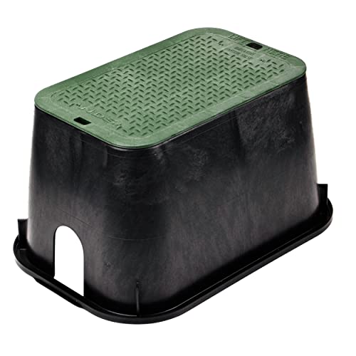 NDS D1000-SG Rectangular X 15 in. Valve, 10 in. Height, Box, ICV Cover, 10' x 15' B/G, Green-Black