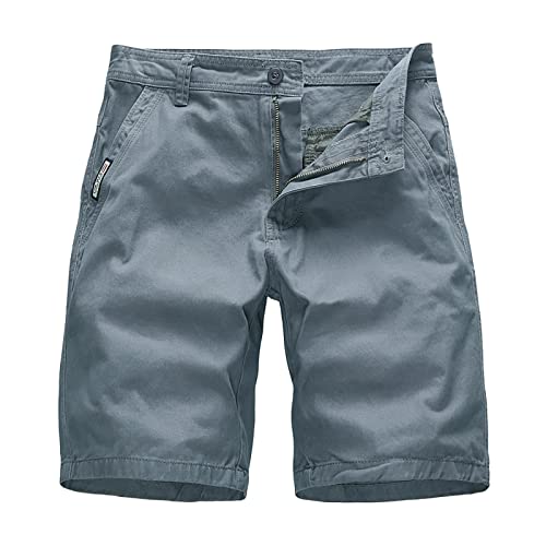 Men's Vmonty Stretch Chino Short Mens APEX Athletic Shorts with Zip Pockets,Breathable Sports Cool Fit Gym Training Shorts