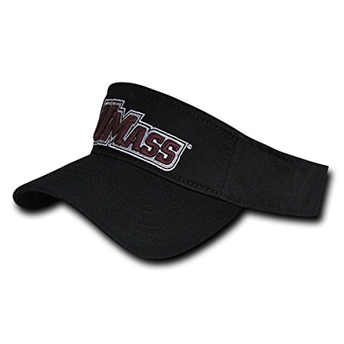 University of Massachusetts Minuteman Polo Sun Golf Tennis Visor Cap Hat Black