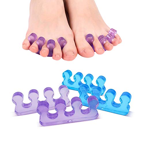 SUNFATT Toe Separators for Pedicure,Toe Separators for Women,Pedicure Toe Separators for Separating Toenails or Nails,Easy Finger and Toenail Polish Grooming,Soft Gel Toe Spacers Pedicure Kit.