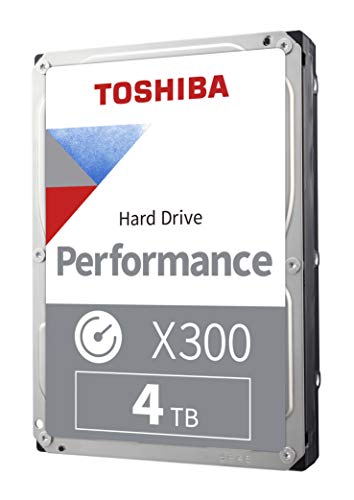 Toshiba X300 4TB Performance & Gaming 3.5-Inch Internal Hard Drive – CMR SATA 6 GB/s 7200 RPM 256 MB Cache - HDWR440XZSTA