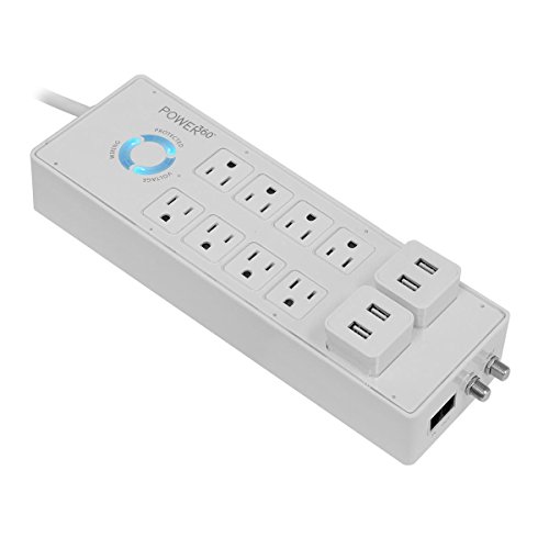 Panamax P360-8, 8-Outlet Floor Surge Protector/Charging Station