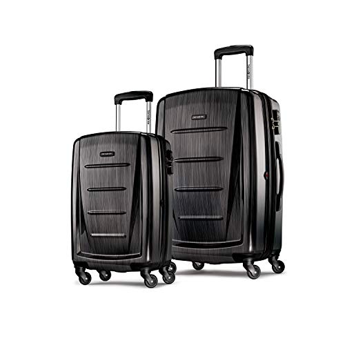 Samsonite Winfield 2 Hardside Luggage with Spinner Wheels, Brushed Anthracite, 2-Piece Set (20/28)