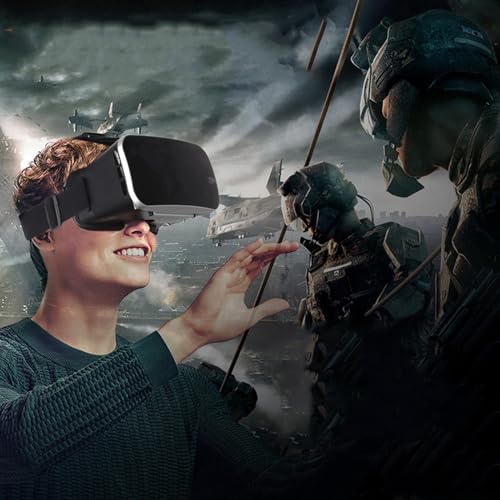 Upgraded VR Smart Glasses, Smart VR Glasses Virtual Reality HD, Virtual Reality HD Blue Light Eye Protection VR Glasses,Both Systems Can Be Used，Supporting 600° Myopia