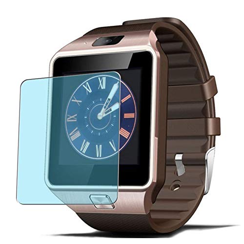 Vaxson 3-Pack Anti Blue Light Screen Protector, compatible with WJPILIS/CNPGD/Singe/Newbud/Padgene DZ09 1.54' SmartWatch TPU Film Protectors Sticker [ Not Tempered Glass ]