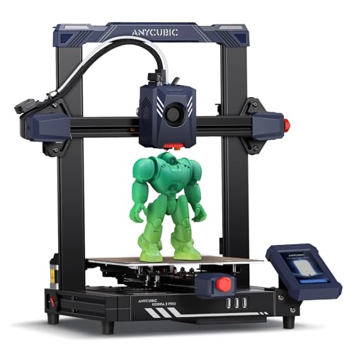 Anycubic Kobra 2 Pro 3D Printer, 500mm/s High-Speed Printing, High Power Powerful Computing New Structure, Upgraded LeviQ 2.0 Auto Leveling Smart Z-Offset, Print Size 8.7'x8.7'x9.84'