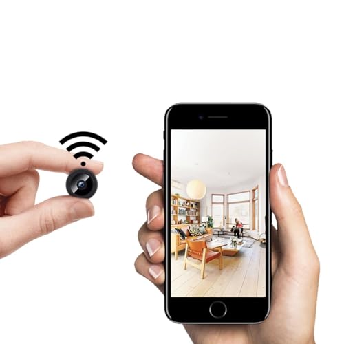 BVYY Spy Camera 1080P WiFi Hidden Camera Wireless Indoor Secret Camera Mini Nanny Spy Cam Home Security Surveillance Camera Micro Small Monitor Video Camera with Motion Detection App Control