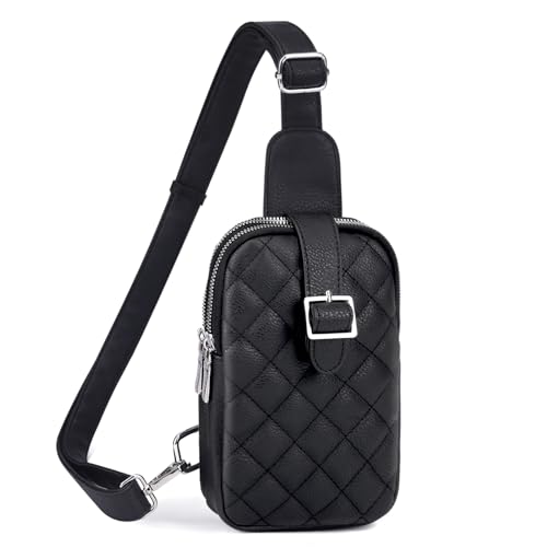 Sling Bag for Women Leather Crossbody Bag Gifts for Women Fanny Packs Cross Body Purse Travel Chest Bag