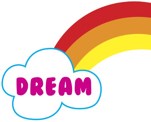 Jeaneology Embroidery Iron-On -Rainbow