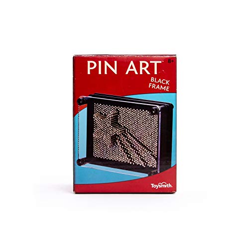 Toysmith Pin Art Fidget 3D Distraction Office Gift, Decor, Coworker gift, Dad 5', Black