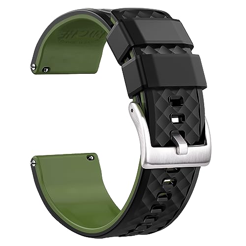 Ritche 22mm Silicone Watch Band Compatible with Samsung Galaxy Watch 3 (45mm) Quick Release Rubber Watch Bands for Men Women
