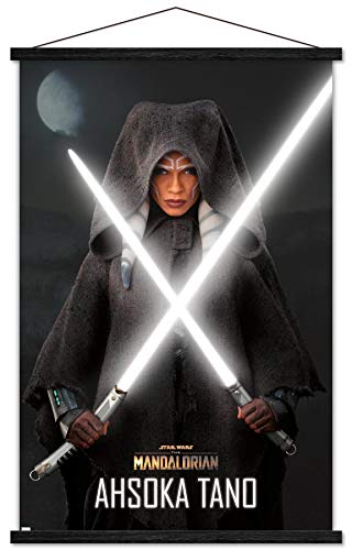 Star Wars The Mandalorian Season 2 - Ahsoka Lightsabers Wall Poster with Magnetic Frame