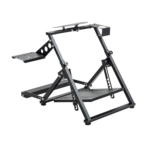 Marada G923 Upgrade Racing Wheel Stand X Frame Fit for PXN, Thrustmaster, Logitech G27 G29, G920, G923, T300RS T128X, Foldable PC Game Racing Wheels without Steering Wheel Pedal Handbrake