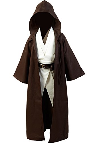 Kids Cosplay Outfit Costume Cloak Robe Tunic Hooded Uniform Black and Brown Halloween