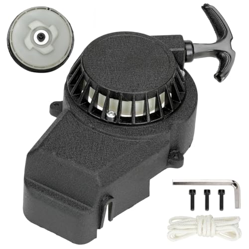 FVRITO Pull Start Assembly Recoil Starter for SYX Moto 50cc Dirt Bike SSR X-pro Coolster Apollo 47cc 49cc 2 Stroke Engine Mini Kids Pit Pocket Chinese ATV Quad 4 Wheeler Go Kart Parts with Pull Cord