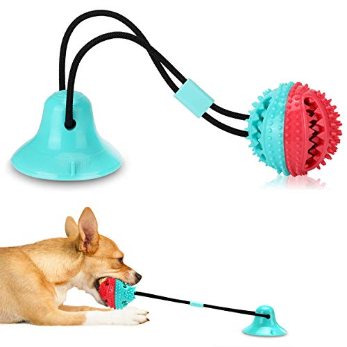 ALLRIER Interactive Dog Toys Tug of War, Mentally Stimulating Toys for Dogs, Puppy Teething Toys for Boredom, Dog Puzzle Treat Food Dispensing Ball Toy for Small Medium Dog