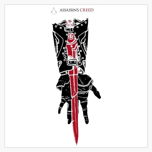 Assassins Creed Hidden Blade (Black & Red) Bumper Sticker Window Water Bottle Decal 5'