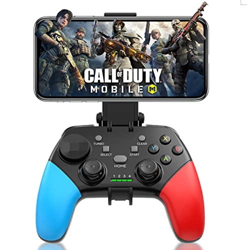 arVin Game Controller for iPhone/iOS/Android/PC/Steam Deck with Phone Holder, Turbo, Wireless Gamepad Joystick for iPhone 14/13/12/iPad/MacBook/Samsung Galaxy/Tablet, Call of Duty, Apex -Direct Play