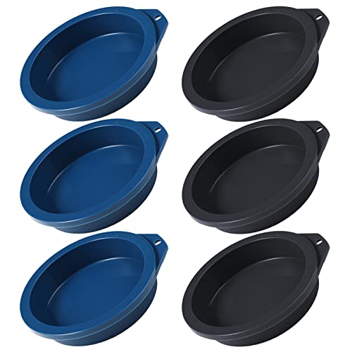 Webake Air Fryer Egg Mold 6PCS Round Silicone Molds for Baking Muffin Top Pan 4 inch Mini Pancake Mold for Cake, Muffin Top