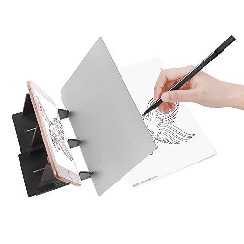 Optical Tracing Board DIY Drawing Tracing Tablet Zero-Based Drawing Mould Painting Reflection Tracer Sketch Wizard Image Reflection Projector Painting Board for Kids Adults Artists Beginners