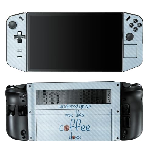 Carbon Fiber Gaming Skin Compatible with Lenovo Legion Go - Coffee Understands Me - Premium 3M Vinyl Protective Wrap Decal Cover - Easy to Apply | Crafted in The USA by MightySkins