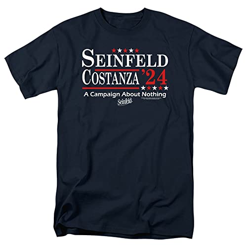 Popfunk Classic Seinfeld Election Tee Unisex Adult T Shirt, Large