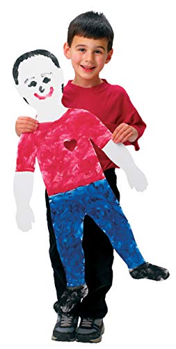 Roylco Pre-Cut Paper Finger Paint Big Kids, 18 x 35 Inches, Pack of 24