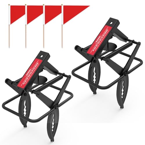 LETYANGER 2024 Mole Traps, Black Galvanized Steel Scissor Trap, Reusable Mole Gopher Traps, Mole Killer, Galvanized Steel Mole Scissor Trap, Ground Mole Trap for Lawns, 2 Pcs (Serrated Style)