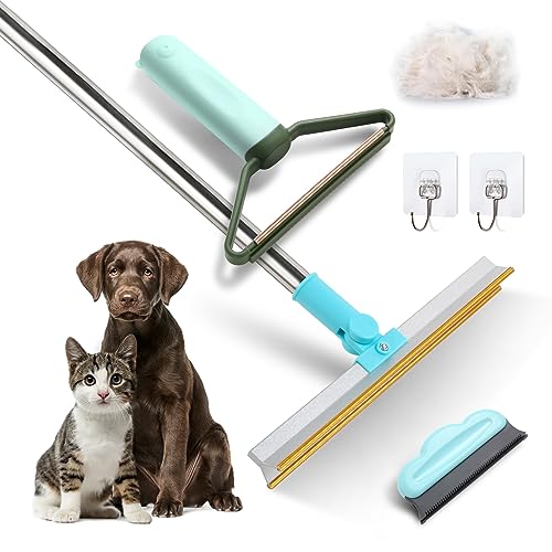 SDDFFS Pet Hair Remover Set - Large, Small, and Mini Carpet Rakes- Removes Embedded Hair - Reusable Professional Pet Hair Remover - Portable and Effective Hair Removal Solution