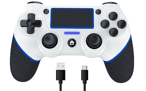 Niacop Wireless PS-4 Controller, Dual-shock PS-4 Controller compatible play-station 4/3/Pro/Slim/PC, Gamepad with Dual Vibration, Turbo,Touch Pad, Battery capacity 600mAh