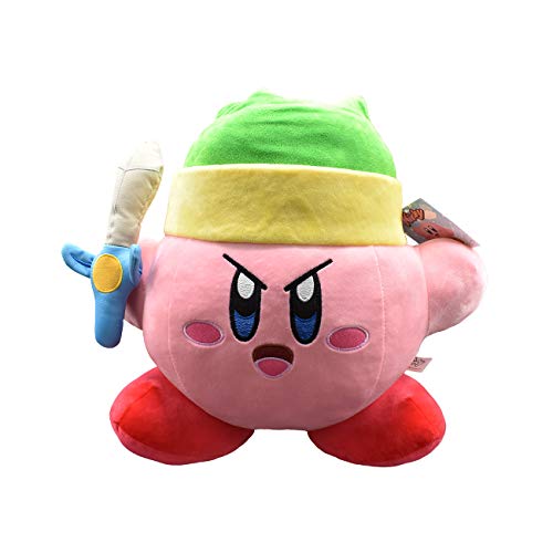 Kirby Sword 12' Mega Plush - Cute Plushies, Big Plush & Soft Pillow Kirby Gifts for Kids & Adults! Kirby Plushes Available Include Whip Kirby, Kirby Sleep, Fighter Kirby, and Link Kirby Sword.