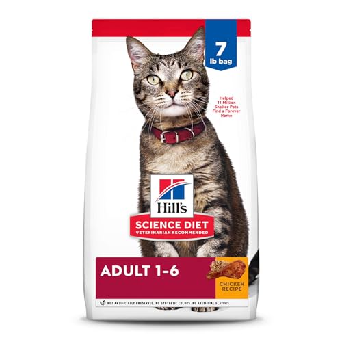 Hill's Pet Nutrition Science Diet Dry Cat Food, Adult, Chicken Recipe, 7 lb. Bag