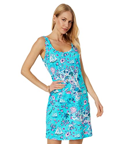 Lilly Pulitzer Newberri Tank Dress Amalfi Blue Lillys Roadtrip MD