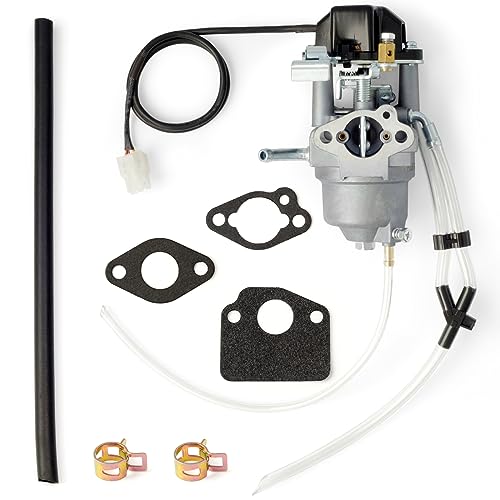 Inverter Generator Carburetor With Fuel Lines and Gaskets Replacement for Champion Predator Firman ETQ Ryobi 2000 2300 Watt Huayi P16D-1