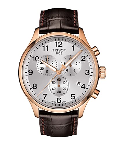 Tissot mens Tissot Chrono XL Stainless Steel Casual Watch Brown T1166173603700