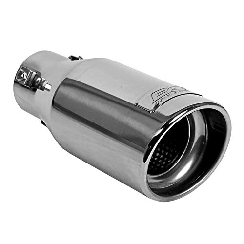 DC Sports Polished Stainless Universal Bolt On Exhaust Tip 2.25' Inlet / 3.75' Outlet / Slant-Cut | EX-1012